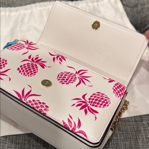 Kate Spade Bag Morgan Pink Pineapple Crossbody - Picture 11 of 17